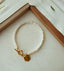 [92.5 Silver] Mini Hexagon Pearl Bracelet - HOLIHOLIC