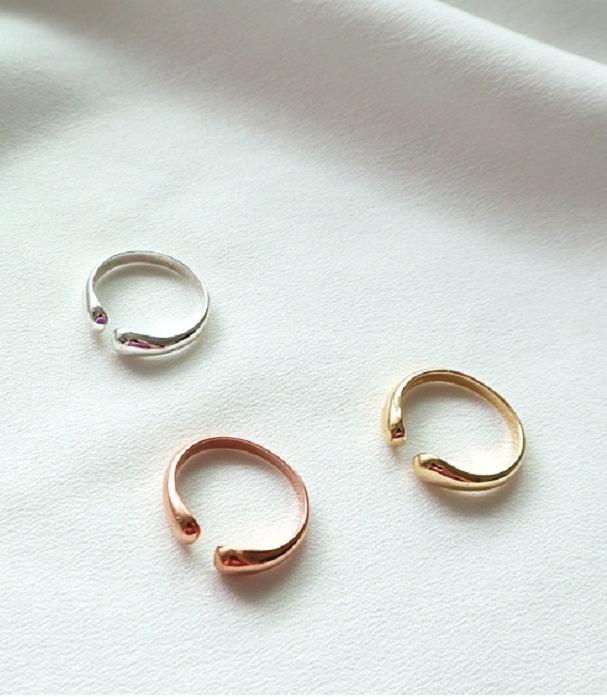 [92.5 Silver] Open Pinky Ring - HOLIHOLIC