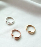 [92.5 Silver] Open Pinky Ring - HOLIHOLIC