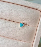 [92.5 Silver] Pastel Heart Stud Piercing - HOLIHOLIC
