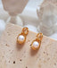 [92.5 Silver] Pearl Point Double Circle Earrings-Holiholic