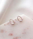 [92.5 Silver] Round & Twist Daily Earrings - HOLIHOLIC
