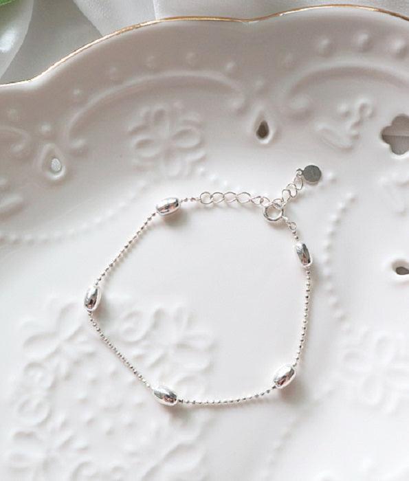 [92.5 Silver] Silver Ball Chain Bracelet - HOLIHOLIC