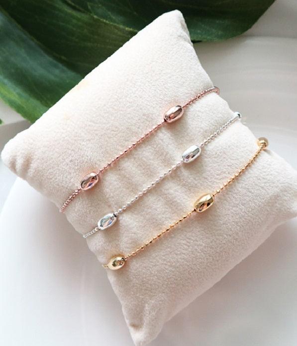 [92.5 Silver] Silver Ball Chain Bracelet - HOLIHOLIC