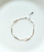 [92.5 Silver] Silver Bar Double Chain Bracelet - HOLIHOLIC