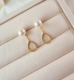 [92.5 Silver] Swarovski Pearl Drop Earring - HOLIHOLIC