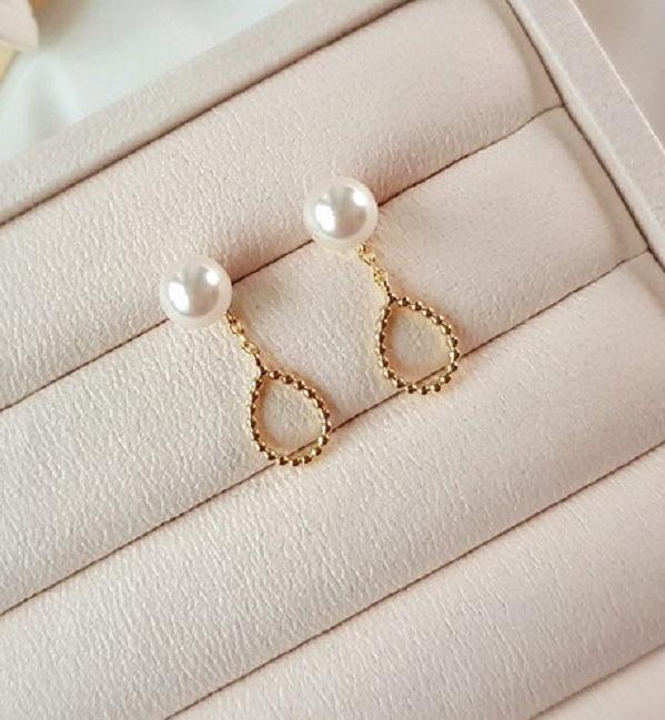[92.5 Silver] Swarovski Pearl Drop Earring - HOLIHOLIC