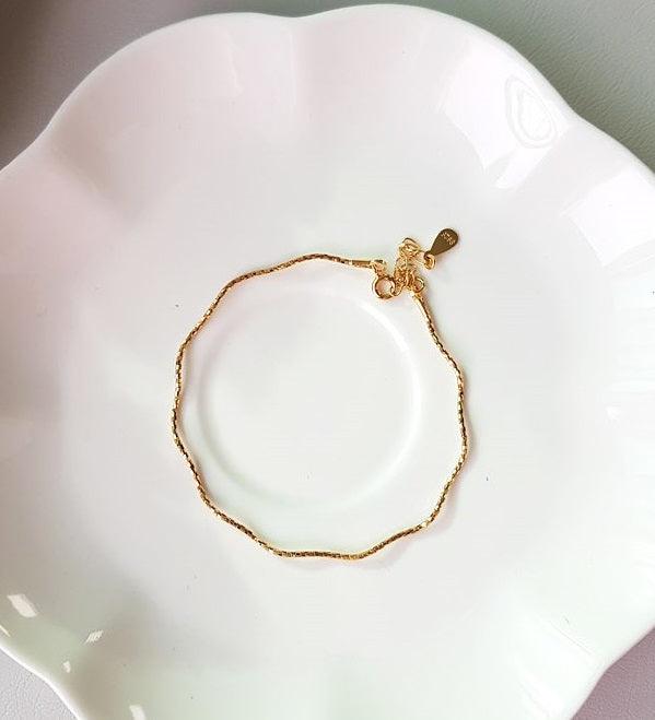 [92.5 Silver] Wave Layered Bracelet - HOLIHOLIC