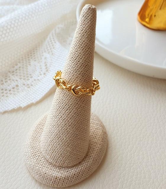 [92.5 Silver] Zigzag Heart Open Ring - HOLIHOLIC