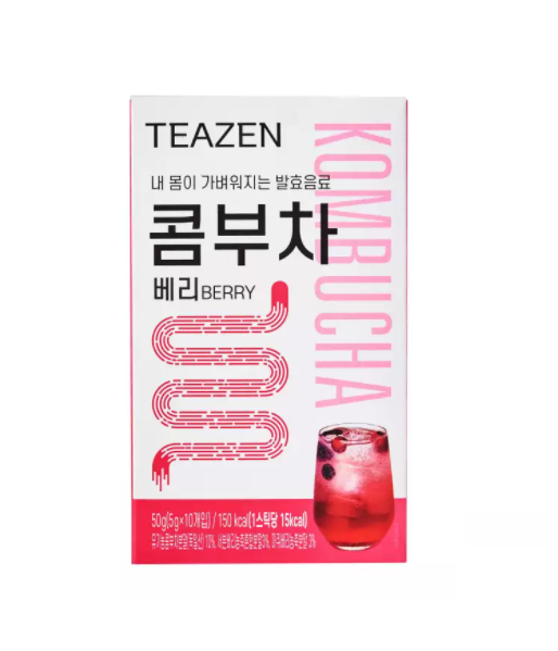 [TEAZEN] Kombucha Berry Tea  5g * 10 sticks - HOLIHOLIC Main image