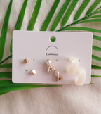 Do Re Mi Earring Set (3sets) - HOLIHOLIC