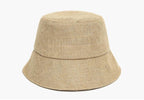Simple Linen Bucket Hat - HOLIHOLIC