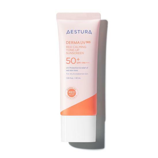 AESTURA] Derma UV365 Red Calming Tone-Up Sunscreen SPF50+ PA++++ l Holiholic –