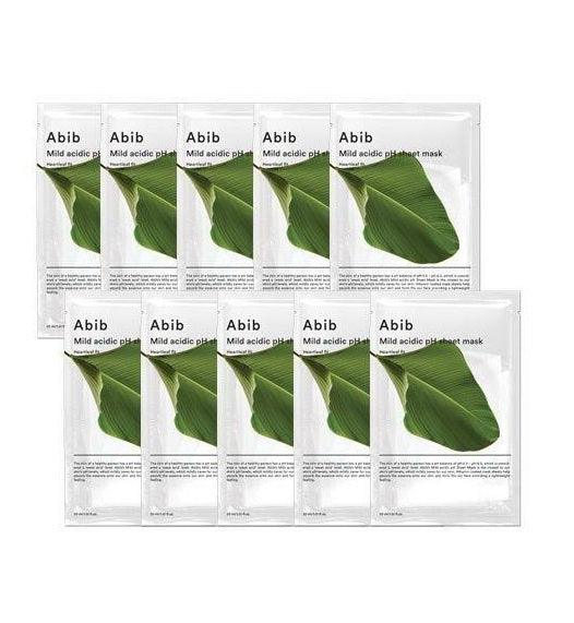 [Abib] Mild Acidic pH Sheet Mask Heartleaf Fit 10 Sheets - HOLIHOLIC Main image