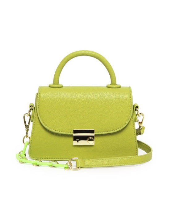 Acrylic and Leather Mixed Shoulder Strap Bag Secondary image