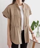 Adjustable String Point Casual Jacket - HOLIHOLIC