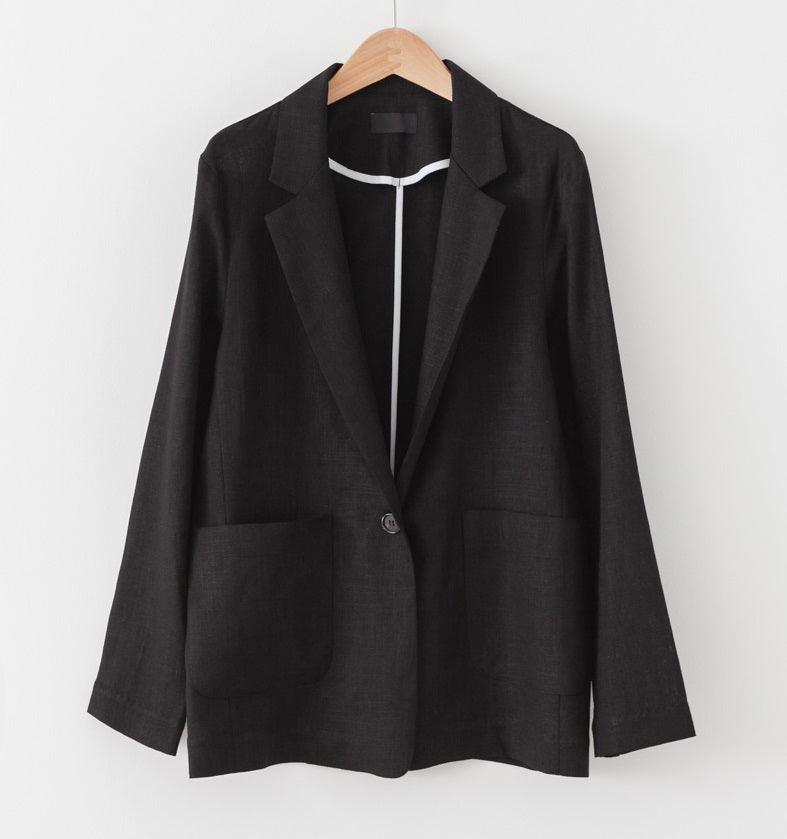 Airy Linen Jacket - HOLIHOLIC