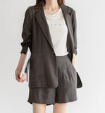 Airy Linen Jacket - HOLIHOLIC