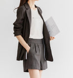 Airy Linen Jacket - HOLIHOLIC