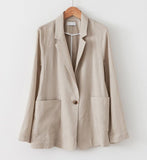 Airy Linen Jacket - HOLIHOLIC