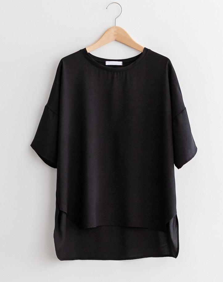 Airy Plain Simple Blouse - HOLIHOLIC