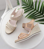 Ankle Banding Wedge Sandals