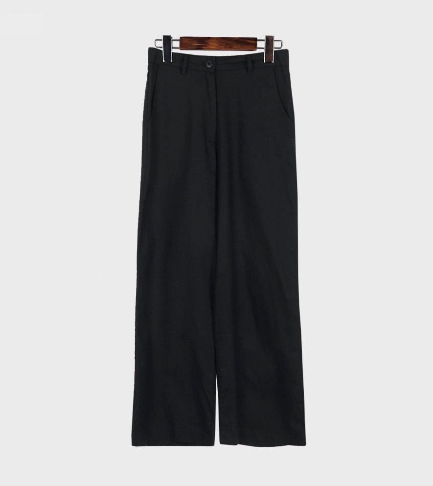 Ankle Straight Linen Pants Secondary image