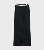 Ankle Straight Linen Pants - HOLIHOLIC