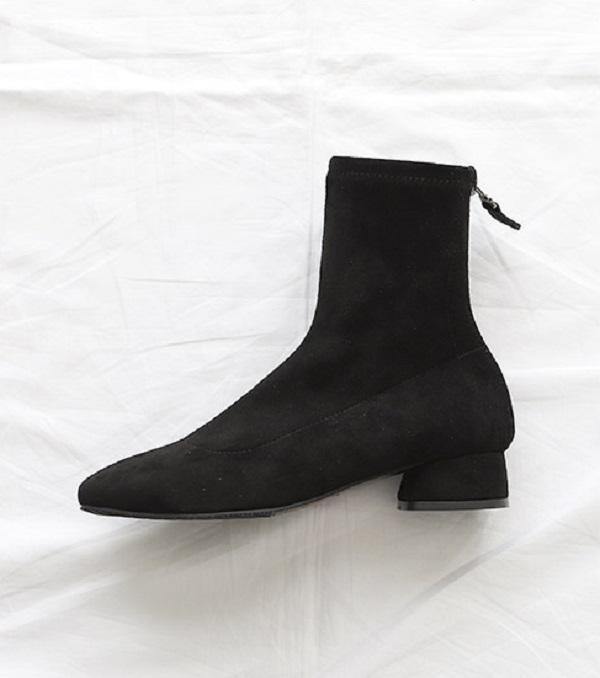 Anne Suede Socks Ankle Boots - HOLIHOLIC