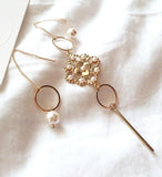 Antique Unbalanced Dropped Earrings