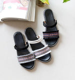 Ash Ethnic Two-Way Slippers