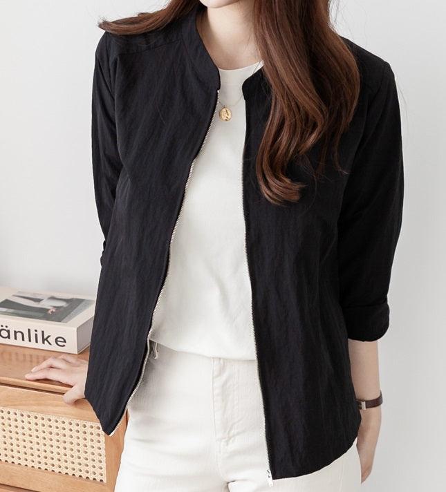 Basic High Neck Jacket - HOLIHOLIC