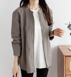Basic High Neck Jacket - HOLIHOLIC