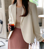 Basic Two Button Short Jacket-Holiholic