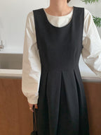 Black Two-Way Bustier Dress - HOLIHOLIC