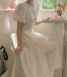 Blair Puff Sleeve Lace Dress - HOLIHOLIC