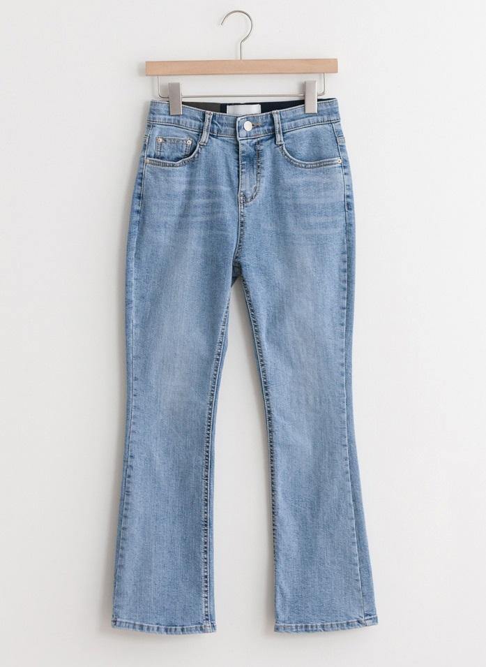 Boot Cut Elastic Waist Jeans - HOLIHOLIC