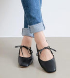 Bow Knot Strap Flats - HOLIHOLIC