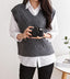 Cable Knit Sweater Vest - HOLIHOLIC