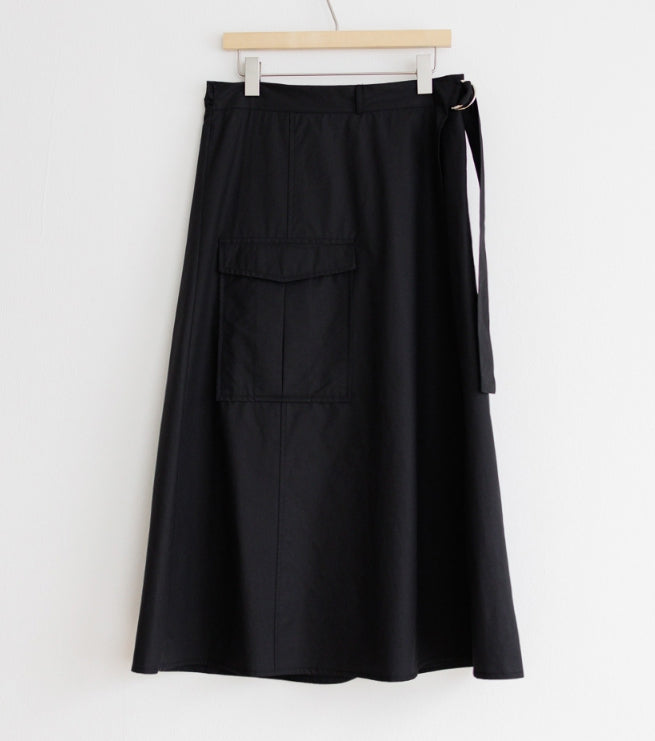 Cargo Wrap Skirt-Holiholic