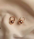 [92.5 Silver] Castle Bell Hoop Earrings - HOLIHOLIC