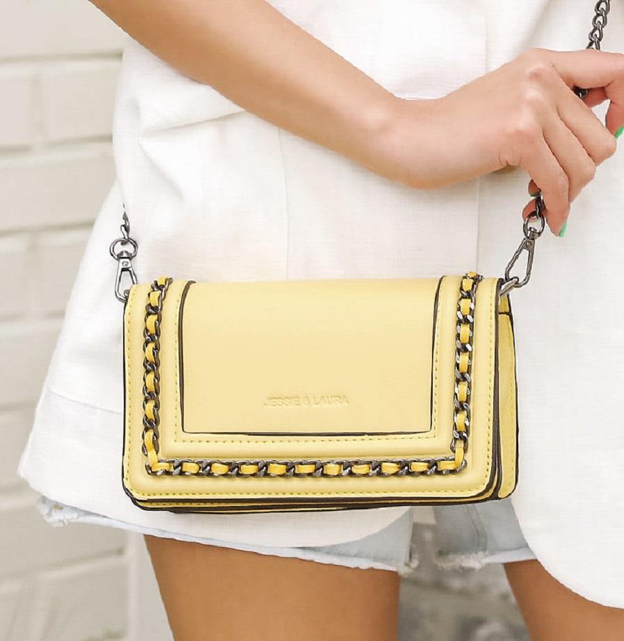 Chain Décor Mini Square Bag - HOLIHOLIC