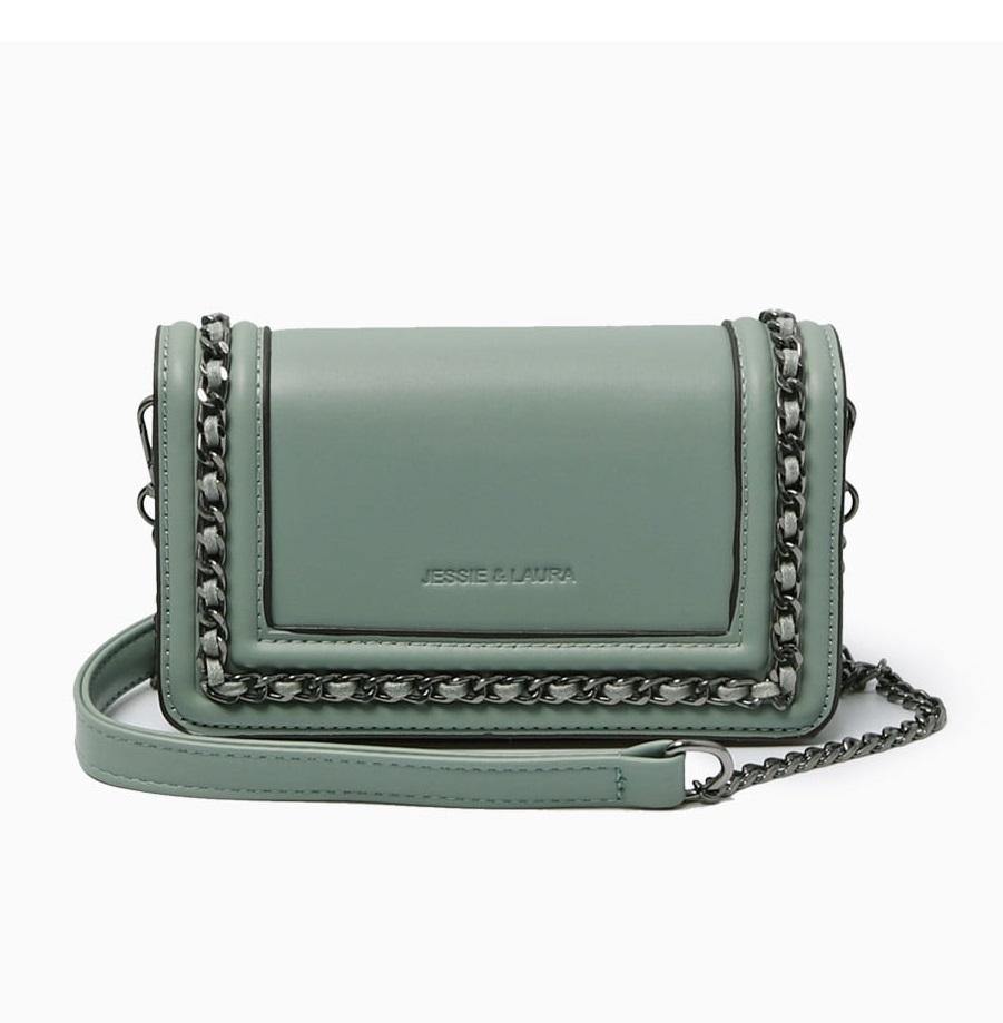 Chain Décor Mini Square Bag - HOLIHOLIC