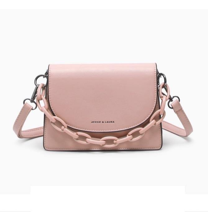 Chain Handle Cross Body Bag - HOLIHOLIC