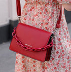 Chain Handle Cross Body Bag - HOLIHOLIC