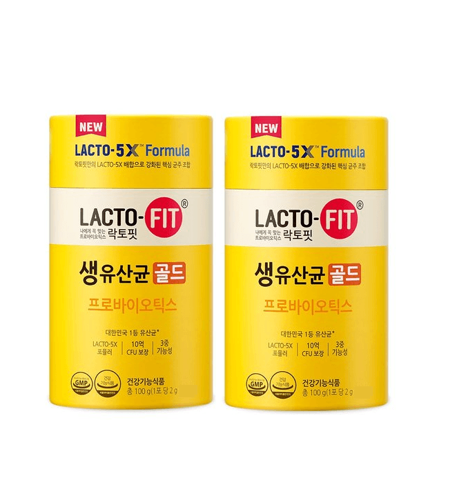 [Chong Kun Dang] 1+1 NEW LACTO-FIT Probiotics Gold 30 Sticks - HOLIHOLIC