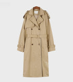 Classic Belted Trench Coat - HOLIHOLIC