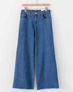 Cool Denim Wide Leg Jeans - HOLIHOLIC