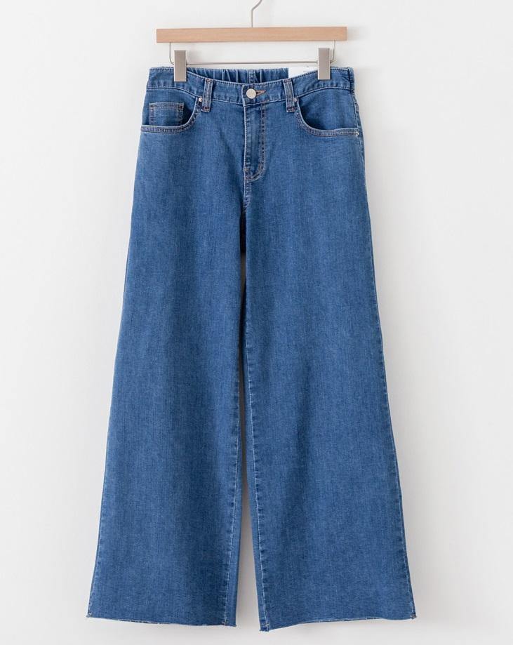 Cool Denim Wide Leg Jeans - HOLIHOLIC
