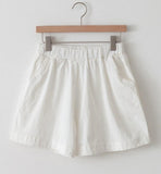 Cotton Blended Pocketed Shorts - HOLIHOLIC